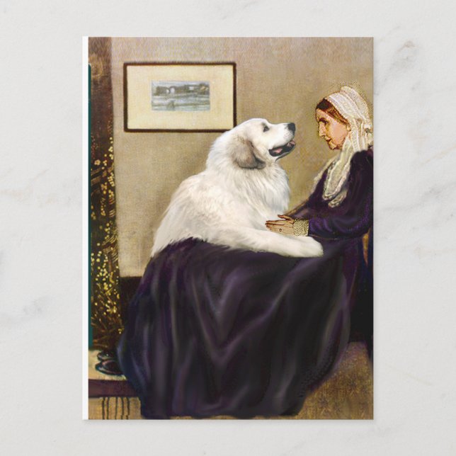Great Pyrenees 2 - WHistler's Mother Postcard (Front)