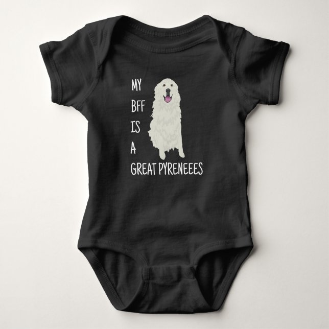 Great Pyrenees Baby Bodysuit (Front)