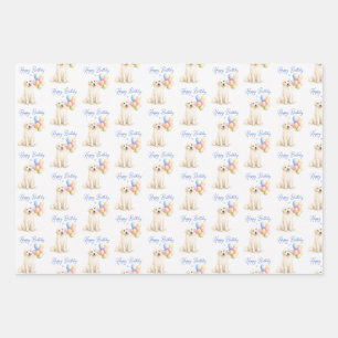 Great Pyrenees Birthday Dog Wrapping Paper Sheet