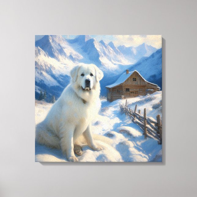 great pyrenees  canvas print (Front)