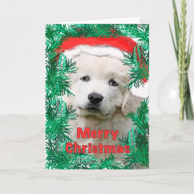 Great Pyrenees Christmas card (Front)