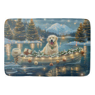 Great Pyrenees Christmas Festive Voyage Bath Mat