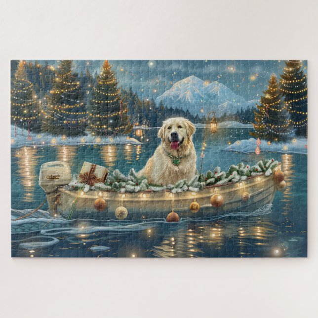 Great Pyrenees Christmas Festive Voyage Jigsaw Puzzle (Horizontal)