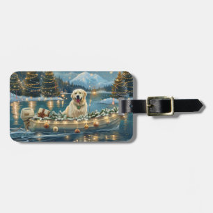 Great Pyrenees Christmas Festive Voyage Luggage Tag