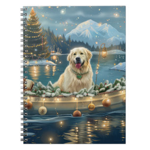 Great Pyrenees Christmas Festive Voyage Notebook