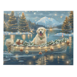 Great Pyrenees Christmas Festive Voyage Notepad