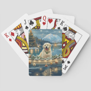 Great Pyrenees Christmas Festive Voyage Playing Cards