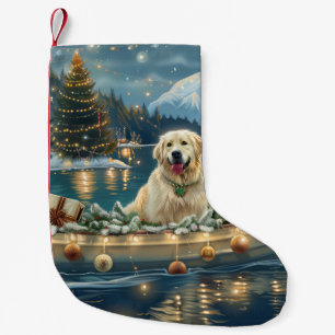 Great Pyrenees Christmas Festive Voyage Small Christmas Stocking