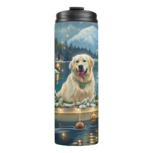 Great Pyrenees Christmas Festive Voyage Thermal Tumbler
