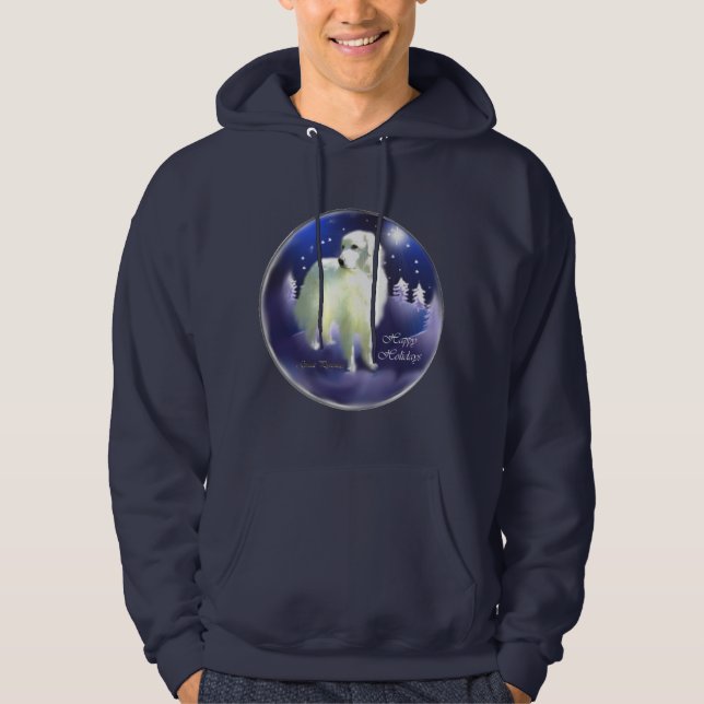 Great Pyrenees Christmas Gifts Hoodie (Front)