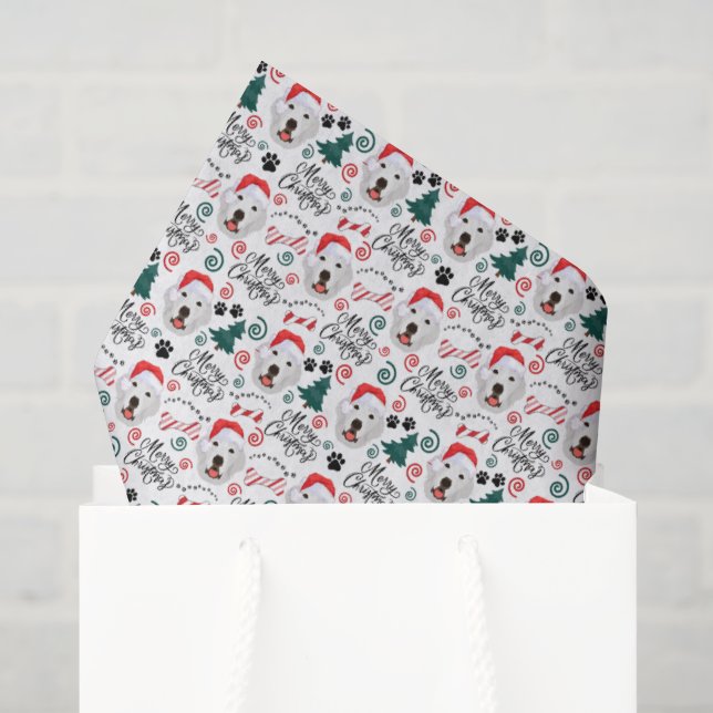 Great Pyrenees Christmas Tissue Paper (Gift Bag)