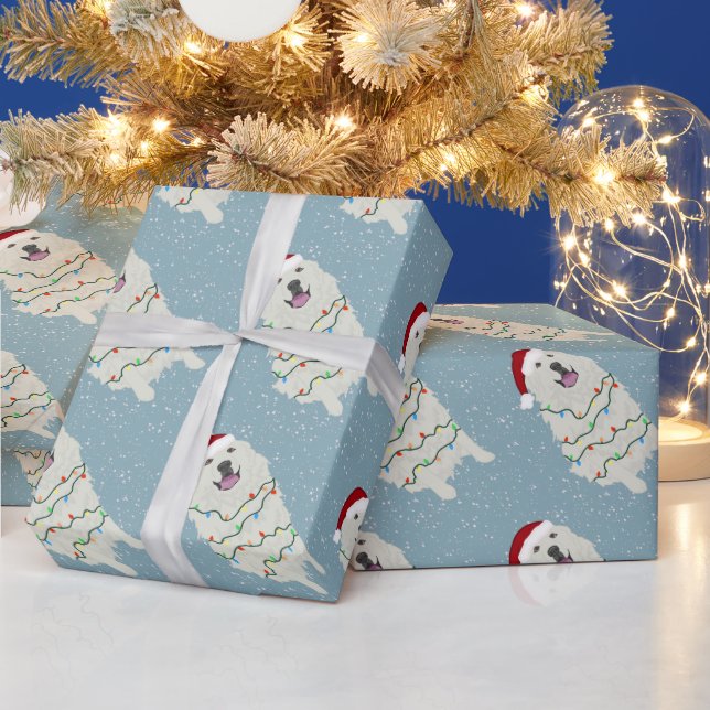Great Pyrenees Christmas   Wrapping Paper (Holidays)
