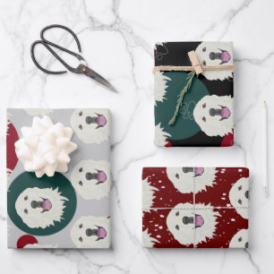 Great Pyrenees Christmas Wrapping Paper Sheet