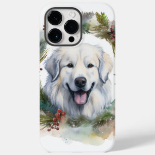 Great Pyrenees Christmas Wreath Festive Pup  Case-Mate iPhone 14 Pro Max Case