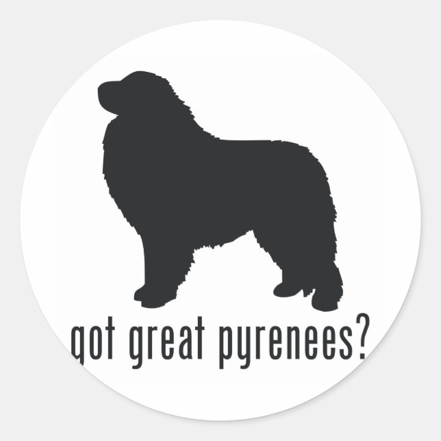 Great Pyrenees Classic Round Sticker (Front)