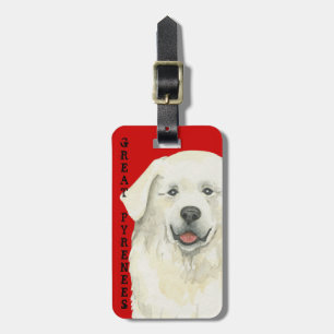 Great Pyrenees Colour Block Luggage Tag