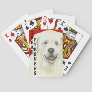 Great Pyrenees Colour Block Playing Cards