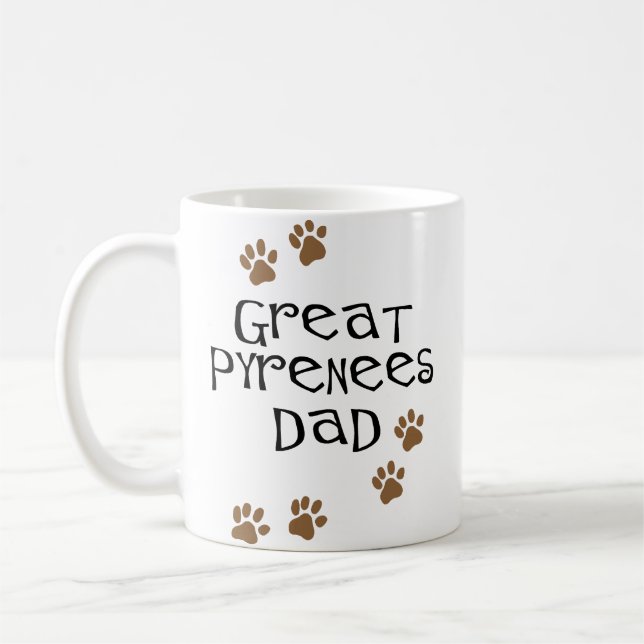 Great Pyrenees Dad Coffee Mug (Left)