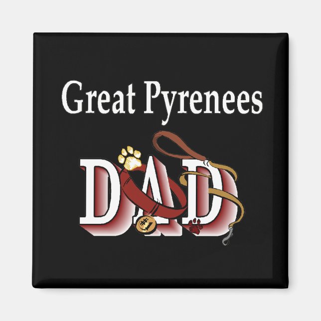 Great Pyrenees DAD Magnet (Front)