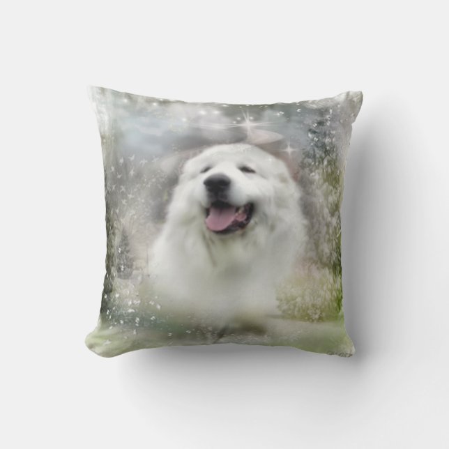 Great Pyrenees Decorative Pillow (Front)