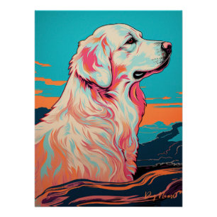 Great Pyrenees Dog 001 - Bruno Pokopen Poster