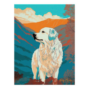 Great Pyrenees Dog 003 - Bruno Pokopen Poster