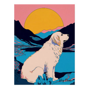 Great Pyrenees Dog 004 - Bruno Pokopen Poster