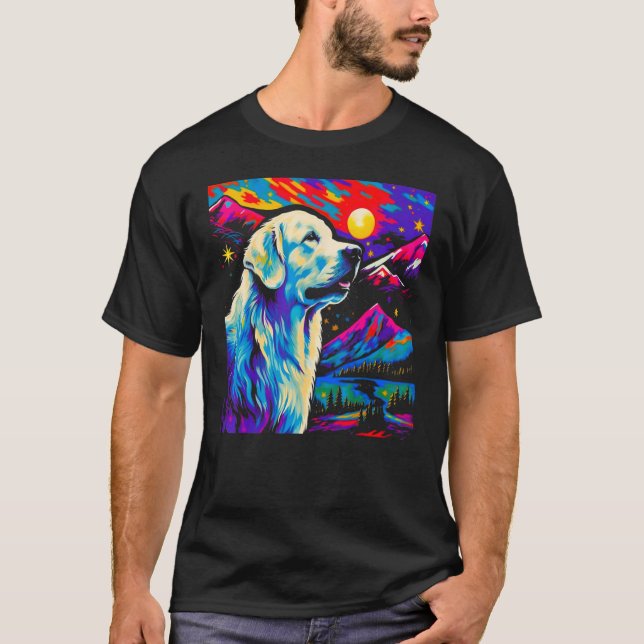 Great Pyrenees Dog Art T-Shirt (Front)