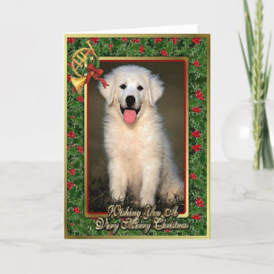 Great Pyrenees Dog Blank Christmas Card