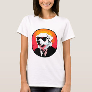 Great Pyrenees Dog Businessman T-Shirt