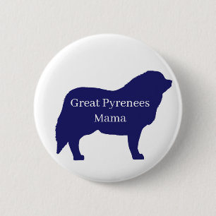 Great Pyrenees dog button