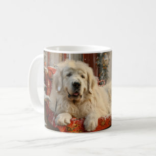 Great Pyrenees Dog Christmas Festive Coffee Mug