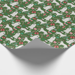 Great Pyrenees Dog Christmas holiday Wrapping Paper