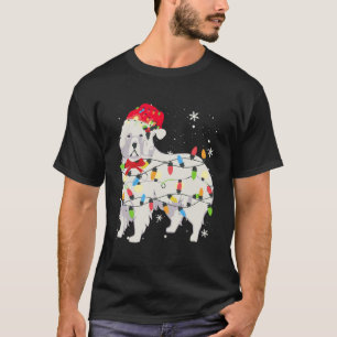 Great Pyrenees Dog Christmas Light Xmas Mom Dad Gi T-Shirt