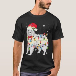 Great Pyrenees Dog Christmas Light Xmas Mum Dad Gi T-Shirt