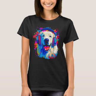 Great Pyrenees Dog DJ Music T-Shirt
