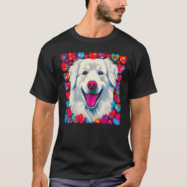 Great Pyrenees Dog Love T-Shirt (Front)