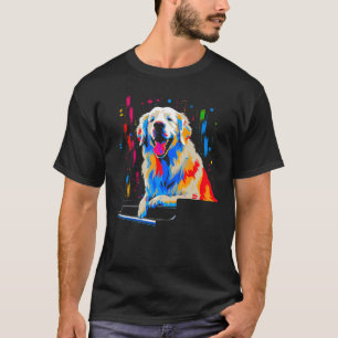 Great Pyrenees Dog Piano T-Shirt