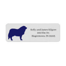 Great Pyrenees Dog Return Address Label