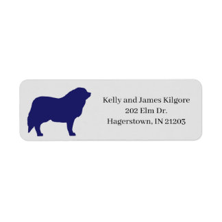 Great Pyrenees Dog Return Address Label