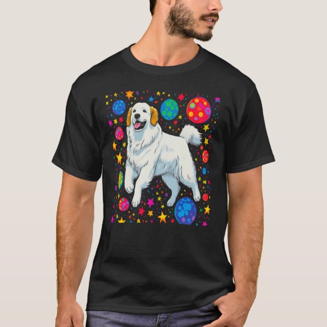 Great Pyrenees Dog Space T-Shirt (Front)