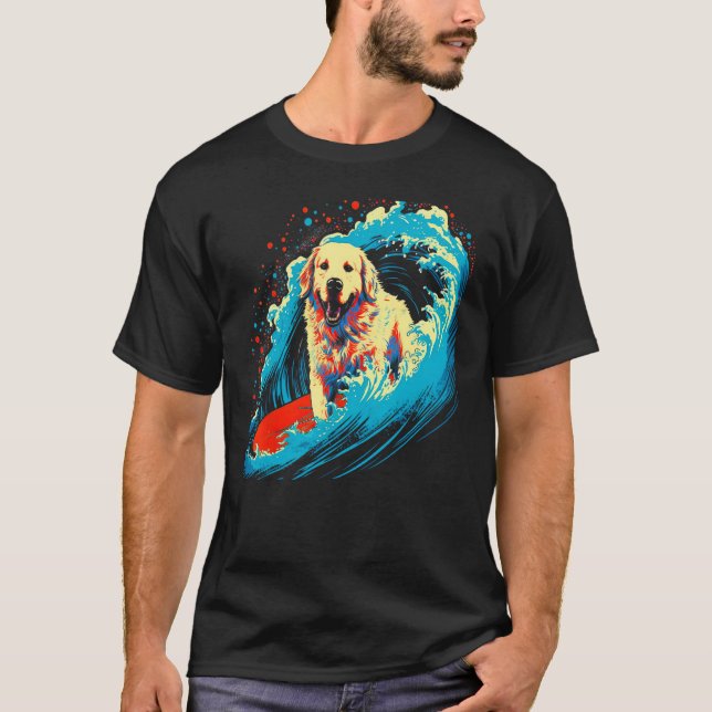 Great Pyrenees Dog Surf T-Shirt (Front)