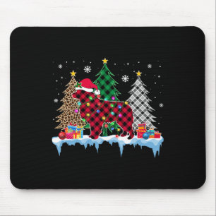 Great Pyrenees Dog Tree Christmas Lights Fun Xmas  Mouse Mat
