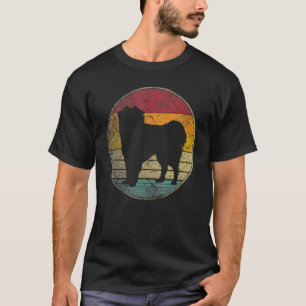 Great Pyrenees Dog Vintage Distressed Retro 70s  L T-Shirt