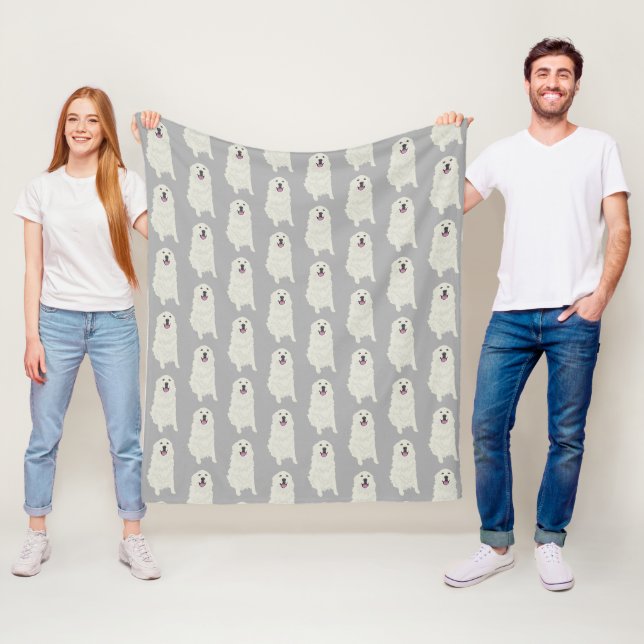 Great Pyrenees Fleece Blanket (In Situ)