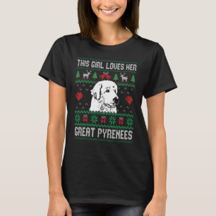 Great Pyrenees Girl Cool Ugly Christmas for Dog Mo T-Shirt