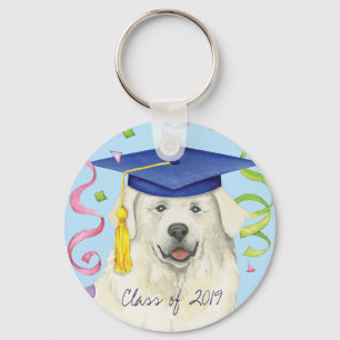 Great Pyrenees Graduate Key Ring