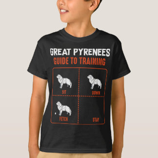 Great Pyrenees Guide To Training Funny Dog Pet Lov T-Shirt