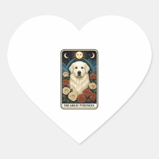 Great Pyrenees Heart Sticker