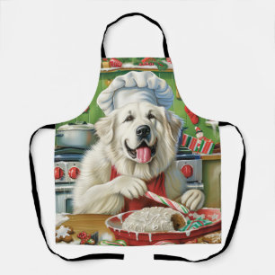 Great Pyrenees Holiday Baking: Festive Christmas Apron